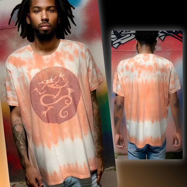 ^IMPERIOUS^ ~RED DRAGON~ (FANCY) TIE DYE SHORT SLEEVE T-SHIRTS