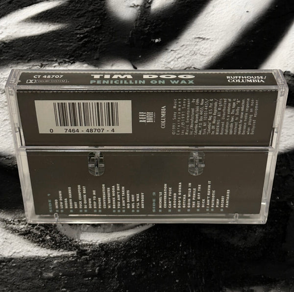 •TIM DOG - PENICILLIN ON WAX• ~1991 OG PRESSING~ (CASSETTE TAPE)