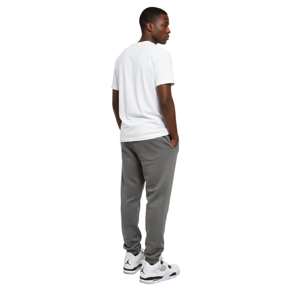 ^HUSTLE GANG^ (GREY) OPEN LEG SWEATPANTS