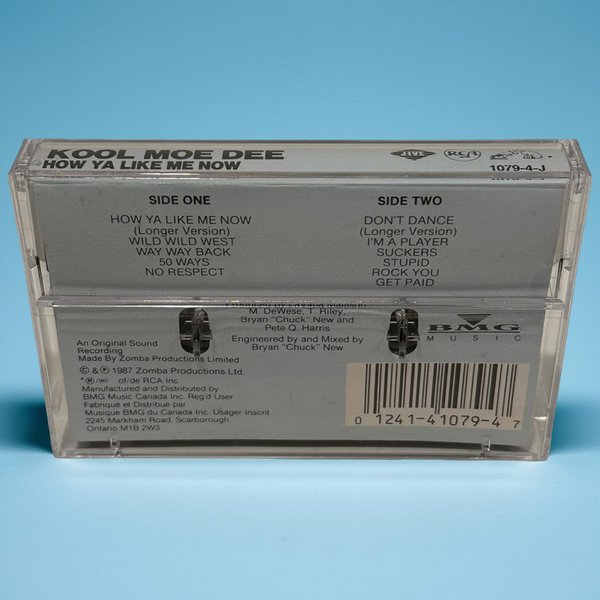 •KOOL MOE DEE - HOW YA LIKE ME NOW• ~1987 OG CANADIAN PRESSING~ (CASSETTE TAPE)