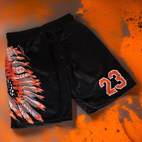 *CHIEFIN’* (BLACK / ORANGE CLASSIC) MATCHING SUMMER OUTFITS (BASKETBALL)