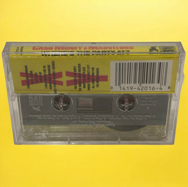 •CASH MONEY & MARVELOUS - WHERE’S THE PARTY AT?• ~1988 OG SEALED PRESSING~ (CASSETTE TAPE)