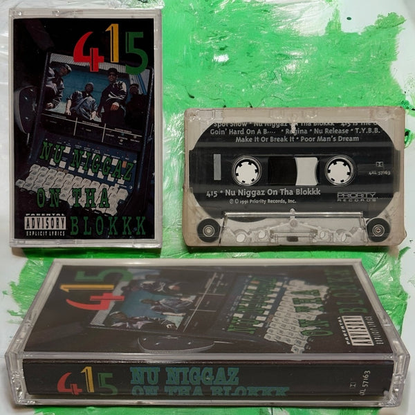 •415 - NU NIGGAZ ON THA BLOKKK• ~1991 OG PRESSING~ (CASSETTE TAPE) (1)
