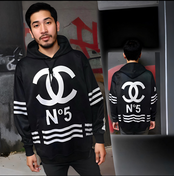 ^CH@N3L^ FLEECE LINED POLYESTER PULLOVER HOODIES