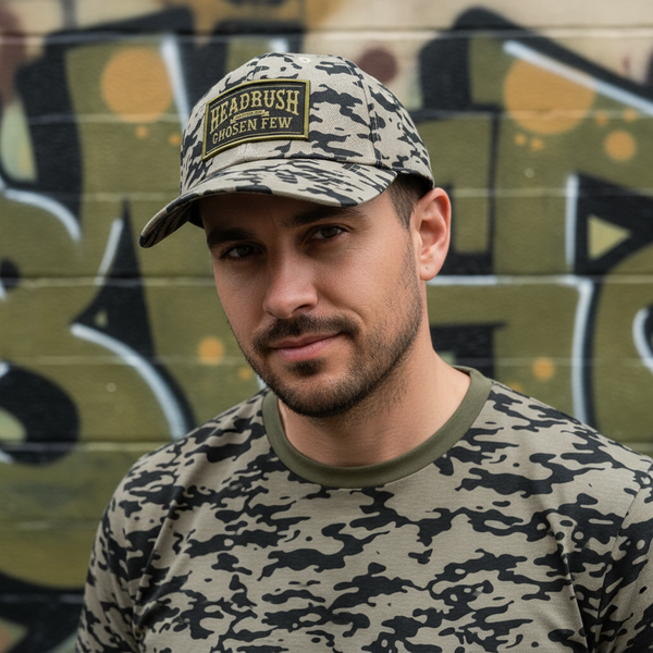 *HEADRUSH* (Camo) ~Built For The Chosen Few~ curved beak snapback hats