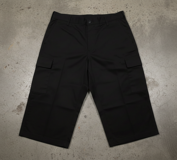 *ROYAL BLUE* (BLACK) ~CHOLO~ ANKLE BURNER STYLE SHORTS (LOW-LOW) (Cargo)