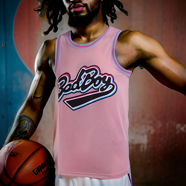 ^BAD BOY 72 SMALLS^ Basketball Jerseys (Stitched Logos & Numbers)