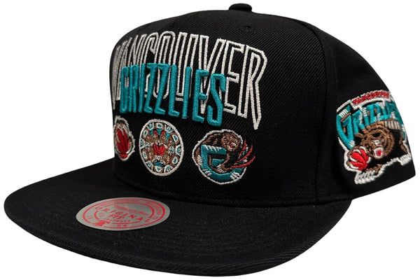 *Vancouver Grizzlies* snapback hats by Mitchell & Ness