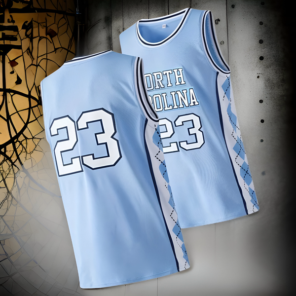 ^23 NORTH CAROLINA^ Basketball Jerseys (Stitched Logos & Numbers)