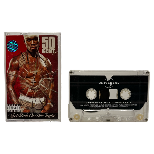 •50 CENT - GET RICH OR DIE TRYING• ~2003 OG PRESSINGS~ (CD & CASSETTE TAPE)