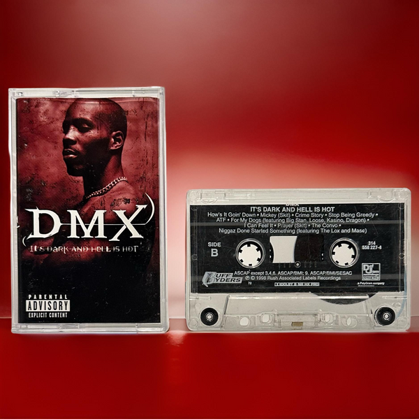 •DMX ~ IT’S DARK AND HELL IS HOT• ~1998 OG PRESSING~ (CASSETTE TAPE)