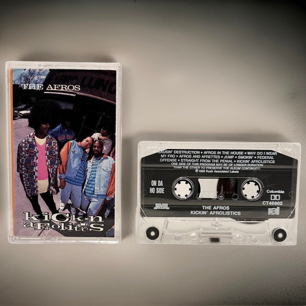 •THE AFROS ~ KICKIN’ AFROLISTICS•  (1990 OG PRESSING) (CASSETTE TAPE)