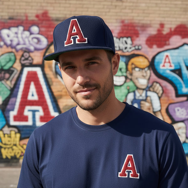 *Tom Tailor* wool snapback hat (Chenille embroidered logo)