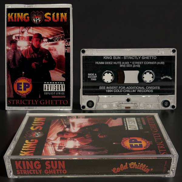 •KING SUN - STRICTLY GHETTO EP• ~1994 OG PRESSING~ (CASSETTE TAPE) (2)