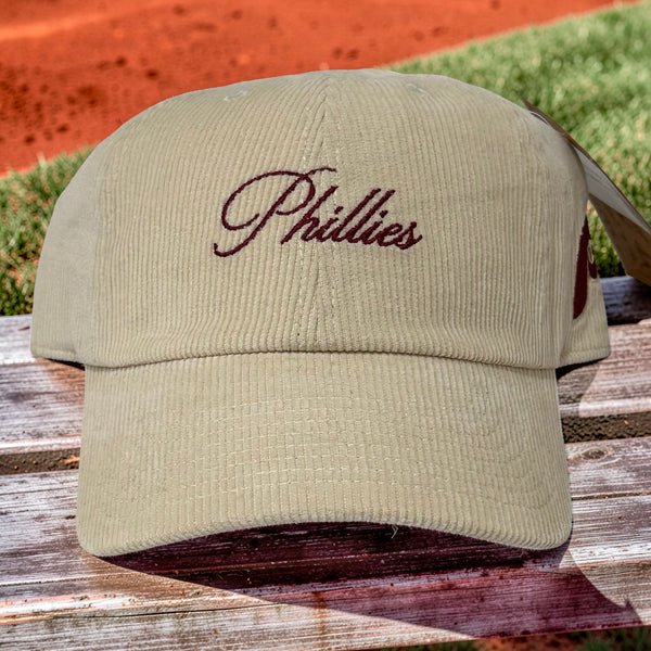 *PHILADELPHIA PHILLIES* Strapback hats by Mitchell & Ness (Dad Hat Fit) (Corduroy)