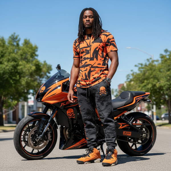 *HEADRUSH* (Dark Camo) ~Motorcycle Club~ Jogger Sweatpants