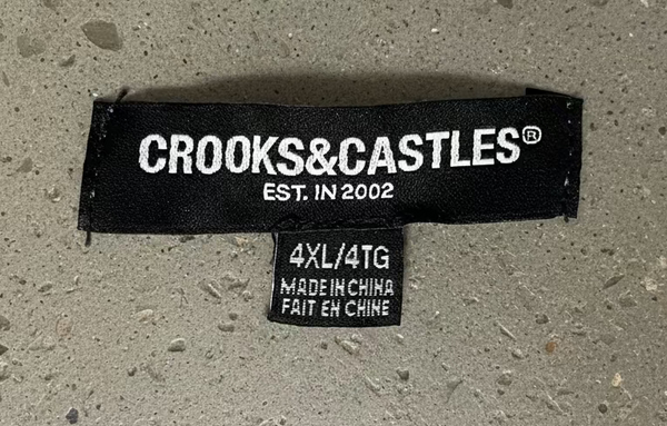 *CROOKS & CASTLES* (GREY) ~PU GOTHIC~ LUXURY JOGGER SWEATPANTS