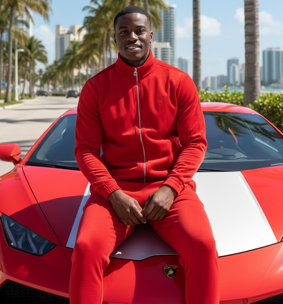 *FILA* ~Velour Sets~ (Red) (Men’s)