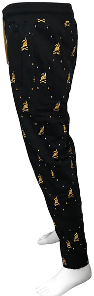 ^CROOKS & CASTLES^ (BLACK) ~SKULL BUNNY~ JOGGER SWEATPANTS