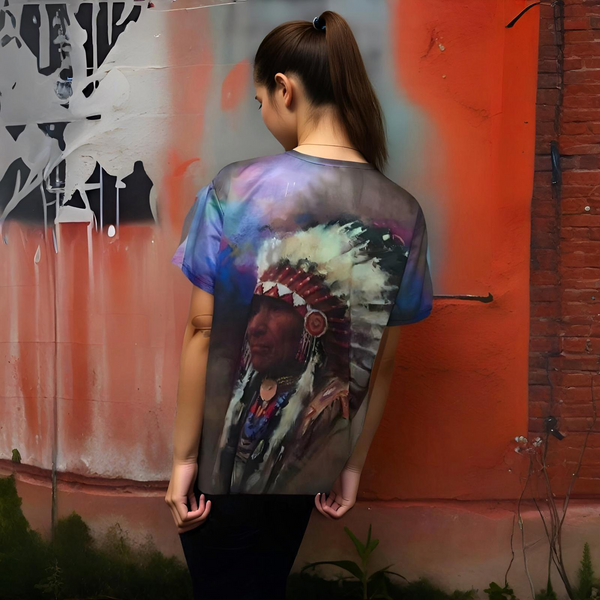 ^NATIVE AMERICAN^ ~FULL PRINT~ LIGHTWEIGHT SUMMER TEES
