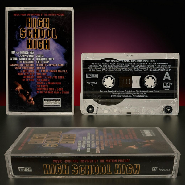 •HIGH SCHOOL HIGH - MUSIC FROM AND INSPIRED BY THE MOTION PICTURE• ~1996 OG PRESSING~ (CASSETTE TAPE)