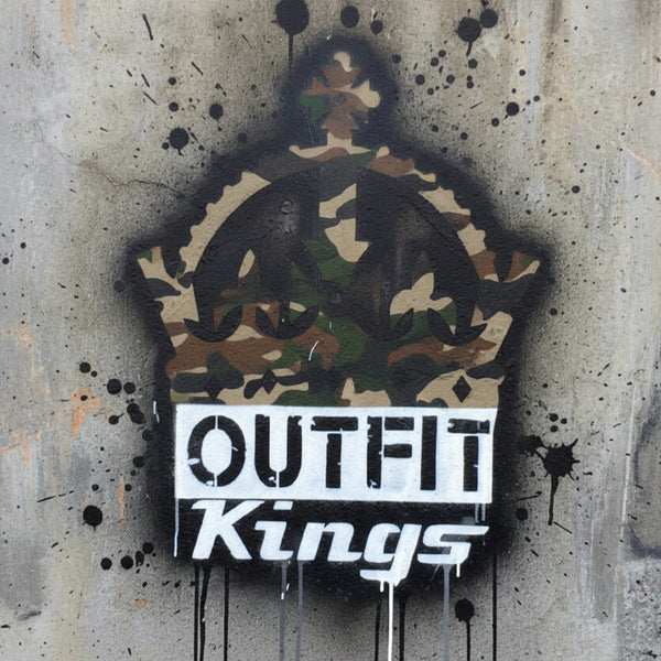 *23 GOAT* •CAMOUFLAGE LUXURY JOGGER SWEATS• (CUT & SEW) (EMBROIDERED LOGO)