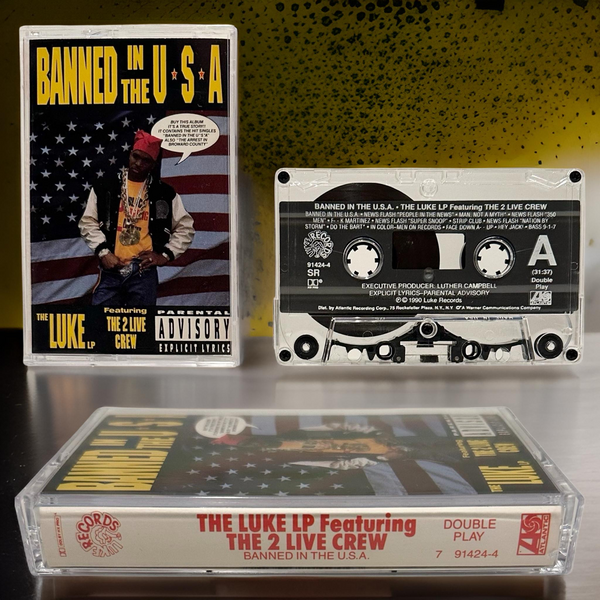 •THE LUKE LP FEATURING THE 2 LIVE CREW - BANNED IN THE U.S.A.• ~1990 OG PRESSING~ (CASSETTE TAPE) (3)