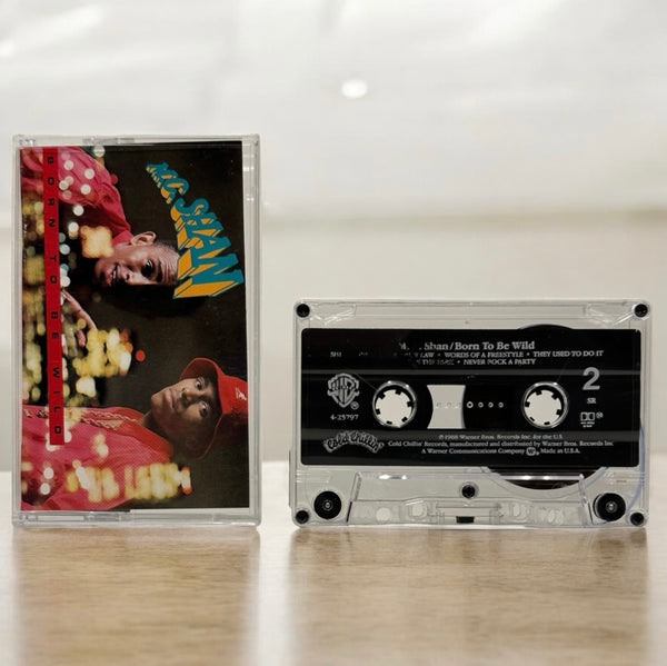 •M.C. SHAN - BORN TO BE WILD• ~1988 OG PRESSING~ (CASSETTE TAPE)