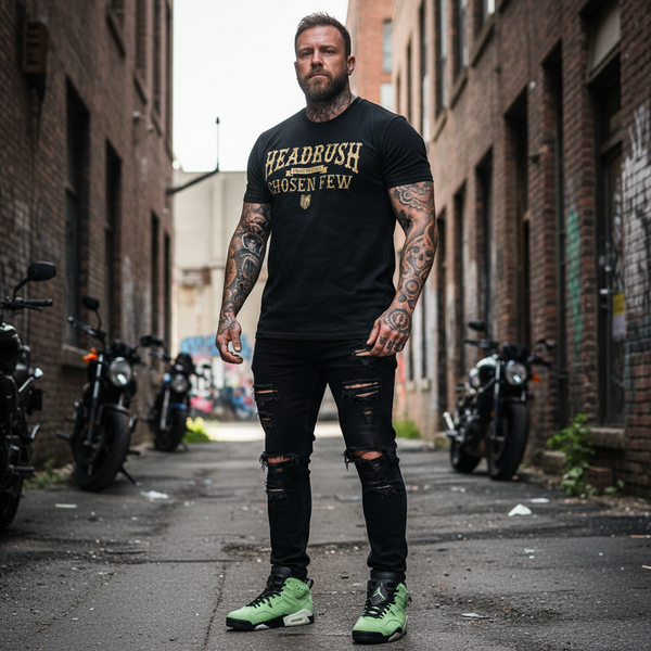 *HEADRUSH* (Dark-Camo) ~Chosen Few~ Short Sleeve T-Shirts