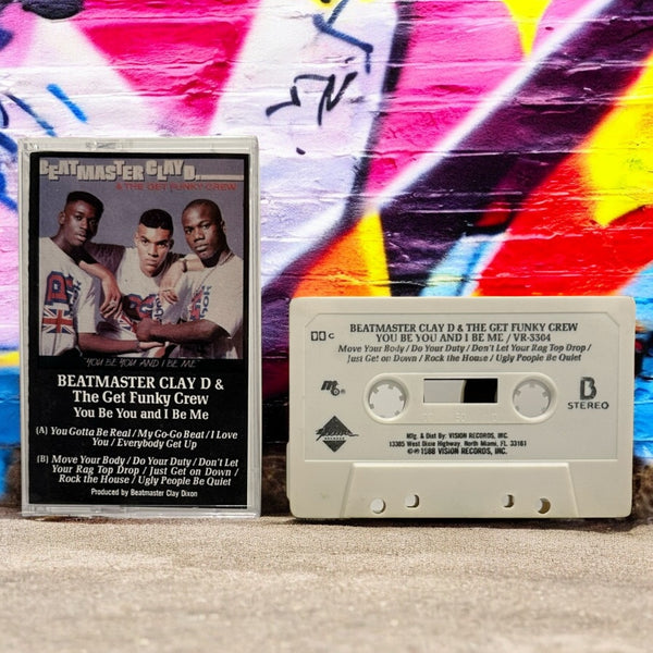 •BEATMASTER CLAY D & THE GET FUNKY CREW - YOU BE YOU AND I BE ME• ~1988 OG PRESSING~ (CASSETTE TAPE)