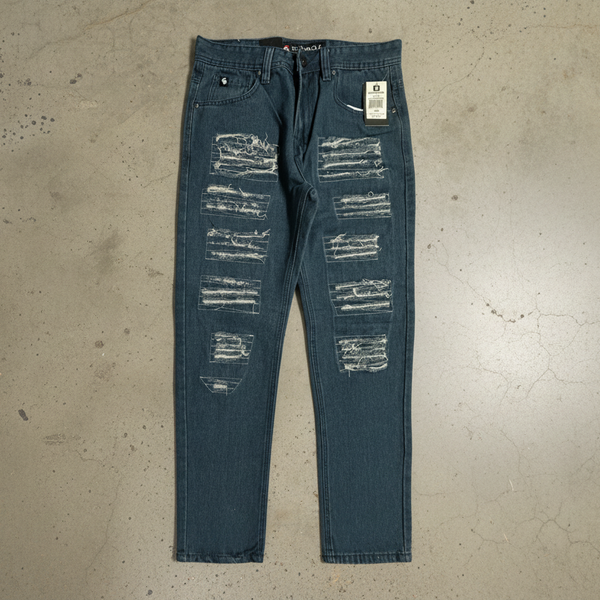 *SOUTHPOLE* (DARK SAND BLAST) RIPPED DENIM JEANS FOR MEN (32“ X 32”)