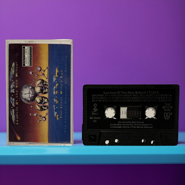 •LEADERS OF THE NEW SCHOOL - T.I.M.E. (THE INNER MIND’S EYE)• ~1993 OG CANADIAN PRESSING~ (CASSETTE TAPE) (BLACK SHELL)