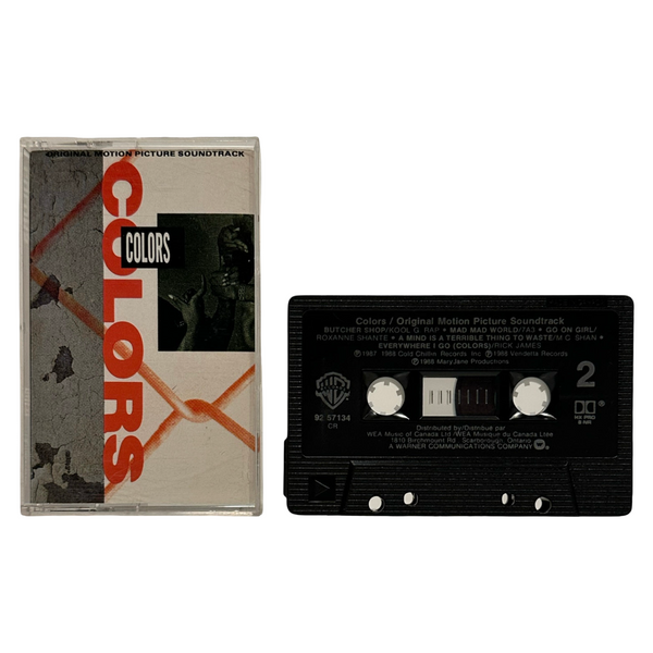 •COLORS - ORIGINAL MOTION PICTURE SOUNDTRACK• ~1988 OG CANADIAN PRESSING~ (CD & CASSETTE TAPE)