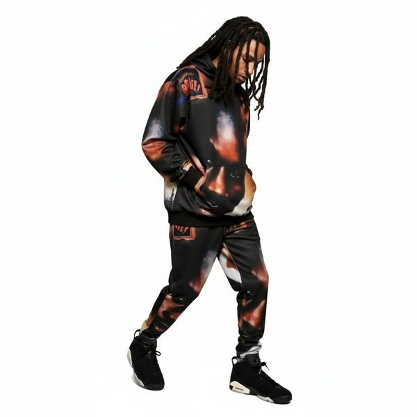 •THE INFAMOUS• ~1995 ALBUM COVER~ 3 PIECE JOGGER SWEATSUIT (HOODED) (FLEECY SOFT LINED)