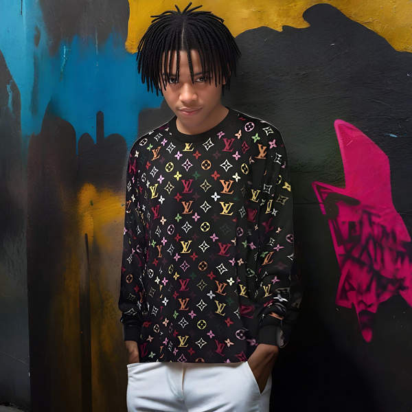 ^LUXURY^ RAINBOW ~ALL OVER PRINT”~ LONG SLEEVE TEES