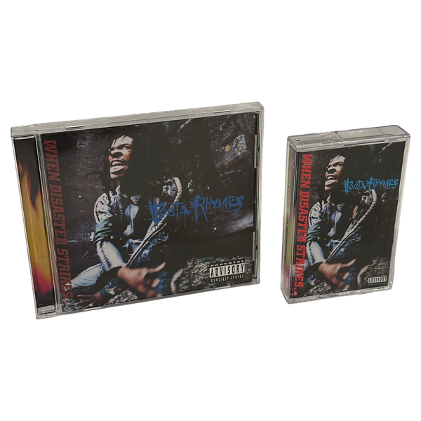 •BUSTA RHYMES - WHEN DISASTER STRIKES• ~1997 OG PRESSINGS~ (CD & CASSETTE TAPE)