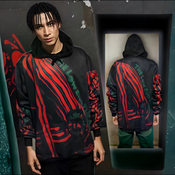 ^LOW END THEORY^ 1991 ALBUM COVER PULLOVER HOODIE (FLEECE LINED)