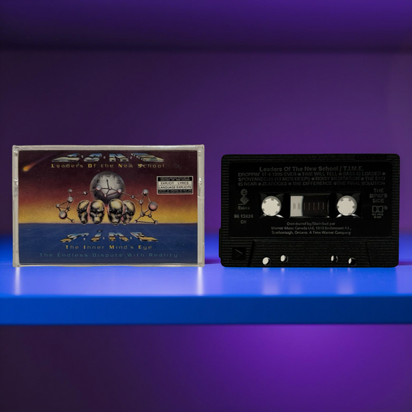 •LEADERS OF THE NEW SCHOOL - T.I.M.E. (THE INNER MIND’S EYE)• ~1993 OG CANADIAN PRESSING~ (CASSETTE TAPE) (BLACK SHELL)