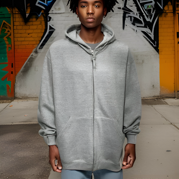 ^COTTON BEST^ (GREY) PULLOVER HOODIES ~HIGH GRADE COTTON BLENDS~