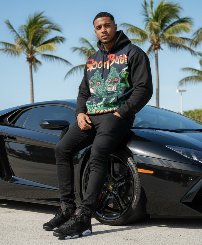 *GOOD BUDS STICK TOGETHER* PULLOVER HOODIES (BACK EMBROIDERY)