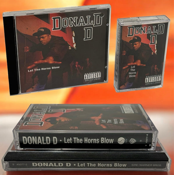 •DONALD D - LET THE HORNS BLOW• ~1992 OG PRESSINGS~ (CD & CASSETTE TAPE)
