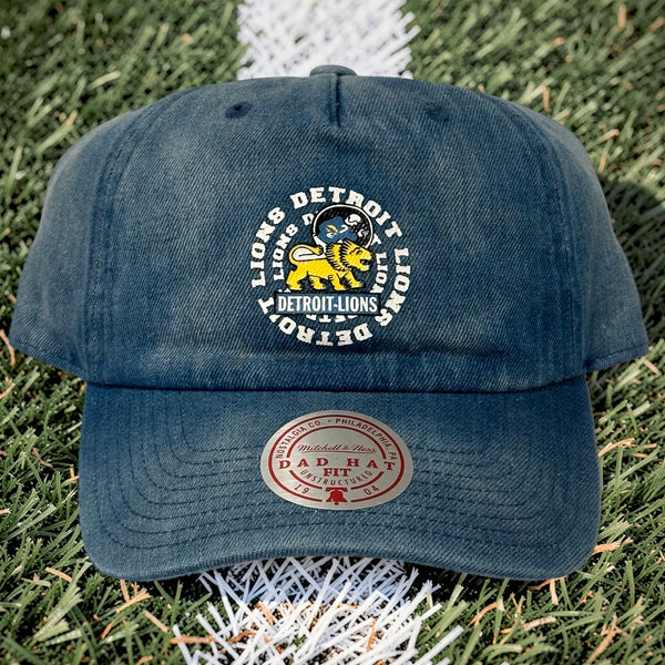 *DETROIT LIONS* Strapback hat by Mitchell & Ness (Dad Hat Fit)