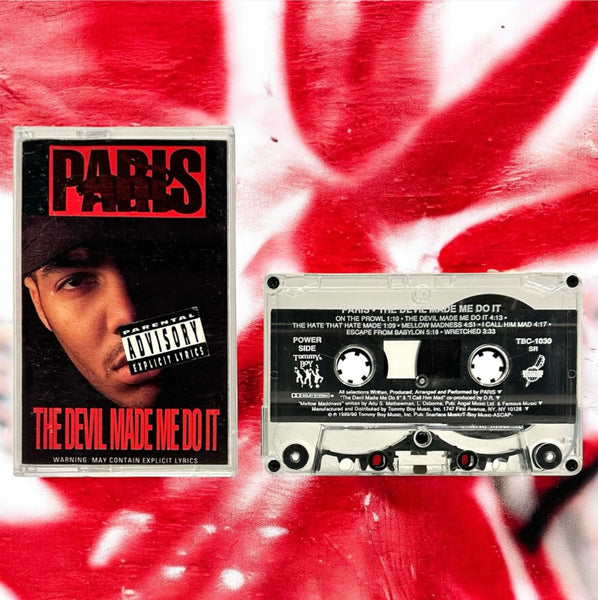 •PARIS - THE DEVIL MADE ME DO IT• ~1990 OG PRESSING~ (CASSETTE TAPE)