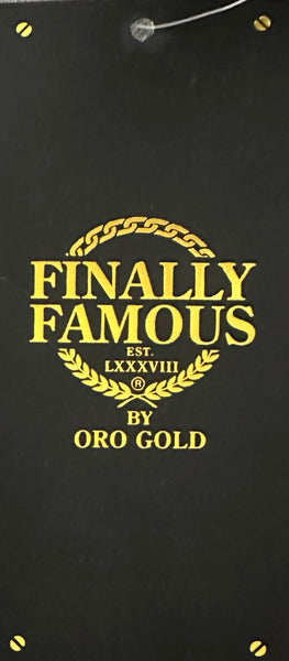 *FINALLY FAMOUS* BY ORO GOLD (GREY) ZIP UP HOODIE (EMBROIDERED)