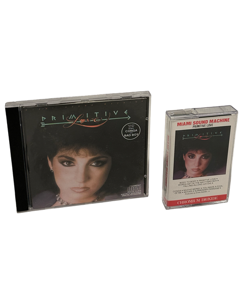 •MIAMI SOUND MACHINE - PRIMITIVE LOVE• ~1995 OG CANADIAN PRESSINGS~ (CD & CASSETTE TAPE)