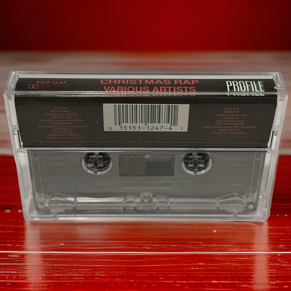 •CHRISTMAS RAP ~ VARIOUS ARTISTS• ~1987 OG PRESSING~ (CASSETTE TAPE)