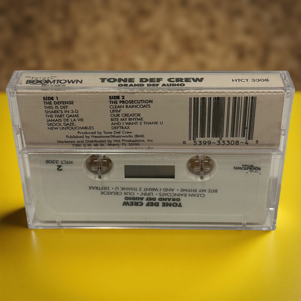•TONE DEF CREW - GRAND DEF AUDIO• ~1989 OG PRESSING~ (CASSETTE TAPE)