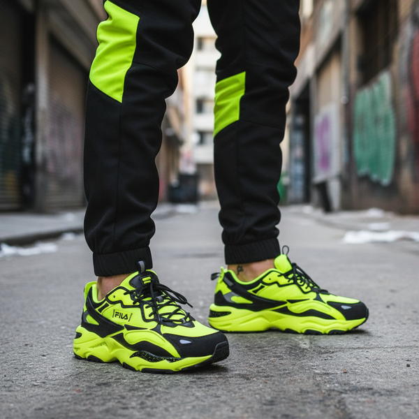 *FILA* ~Ray Tracer Apex~ (Black/Neon Yellow) sneaker (Men’s)