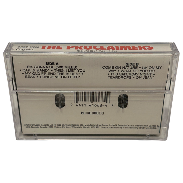 •THE PROCLAIMERS - SUNSHINE ON LEITH• ~1988 OG CANADIAN PRESSINGS~ (CD & CASSETTE TAPE)