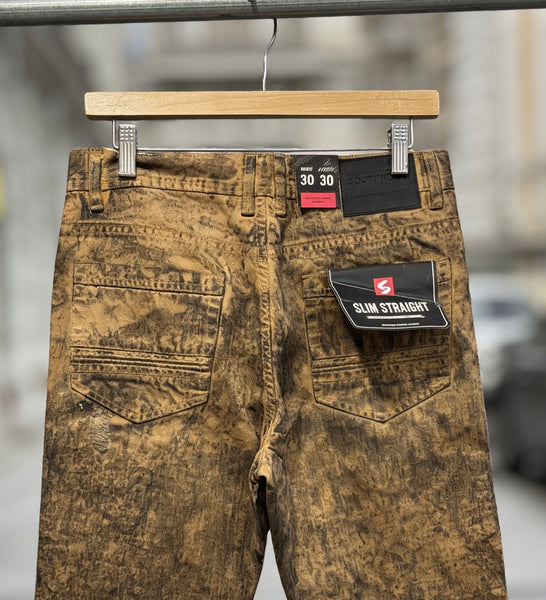 *SOUTHPOLE* •Moto Ribbed• ~Denim Jeans~ (SLIM STRAIGHT) (30”x30”)